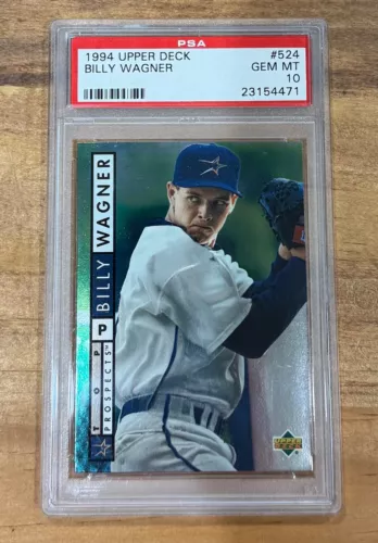 1994 Upper Deck #524 Billy Wagner Rookie Card - PSA 10 GEM MINT 