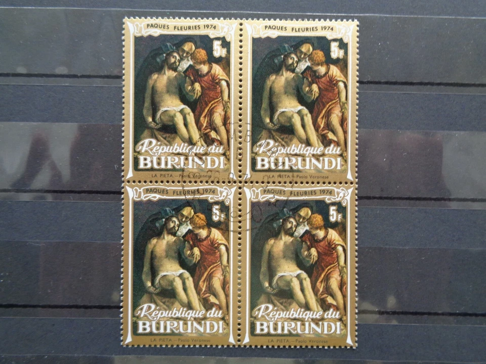 1974 BURUNDI cancelled stamps Christmas SC #444-48 - Image 2 of 3