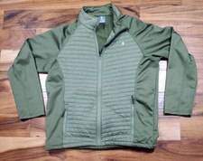 Little Donkey Andy Men's Thermal Hybrid Hiking Jacket Olive Green Size XXL