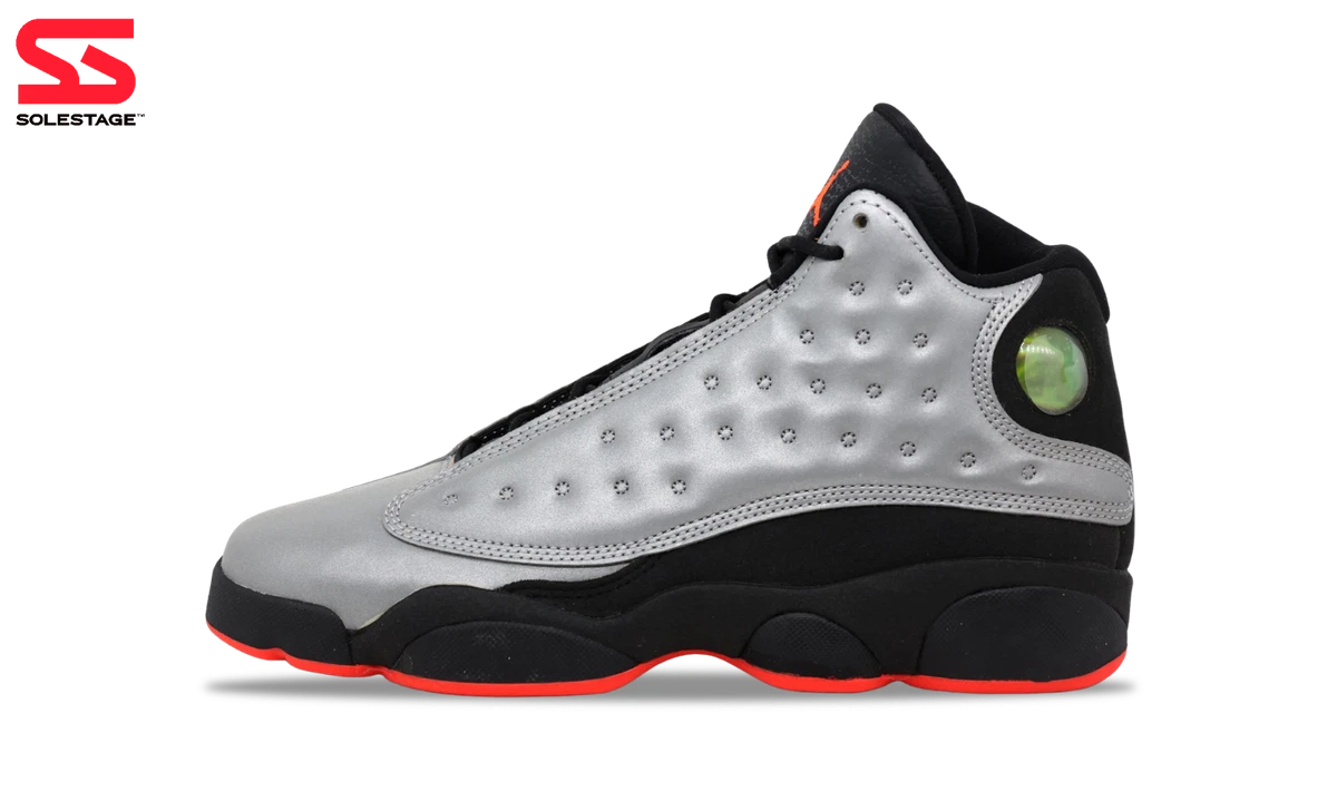 retro 13 reflective silver