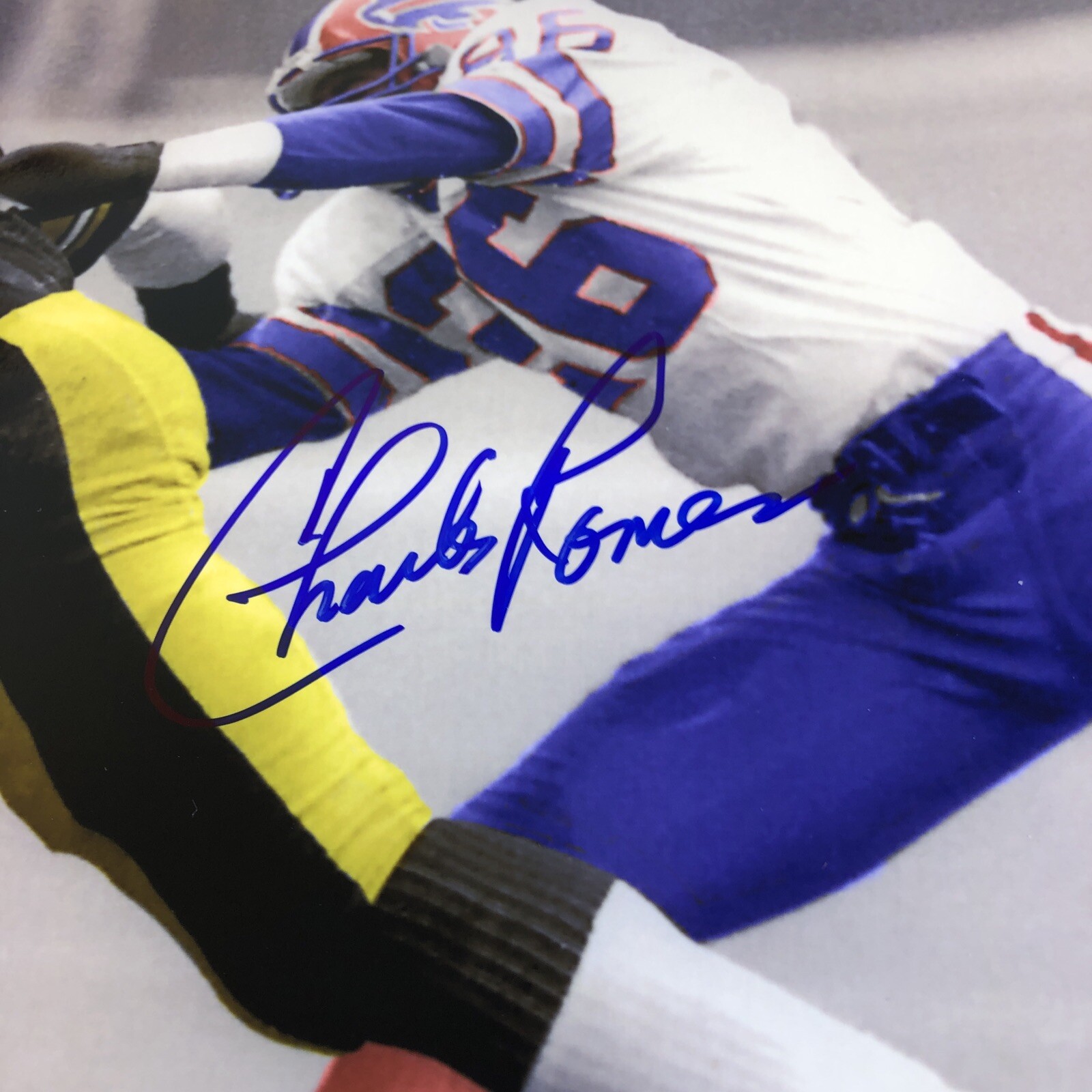 Charles Romes Signed 8x10 NFL Photo Buffalo Bills Vs Steelers Autograph ...