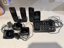 Panasonic KX-TGEA20 4-Handset 4-Base Cordless Phone System Working