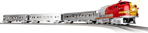 Santa Fe Super Chief O Gauge Train Set: Electric, Remote, Voice & Sound Features