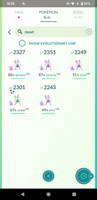 Shiny Shadow Mewto und 3-9 normale Schatten Mewto PTC - Clearance Verkauf