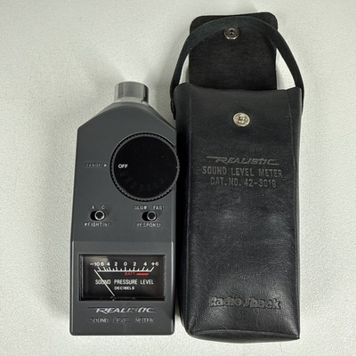 #ad #ad REALISTIC Sound Level Meter 42 3019 Vintage Radio Shack Pressure Decibels W Case $21.25