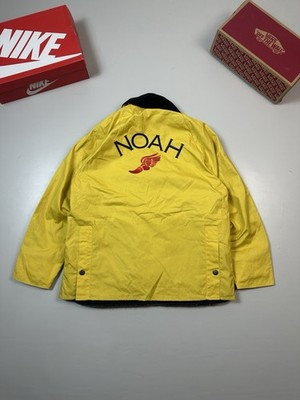 Noah x Barbour Yellow Waxed Bedale Jacket Removable Liner Coat Size S
