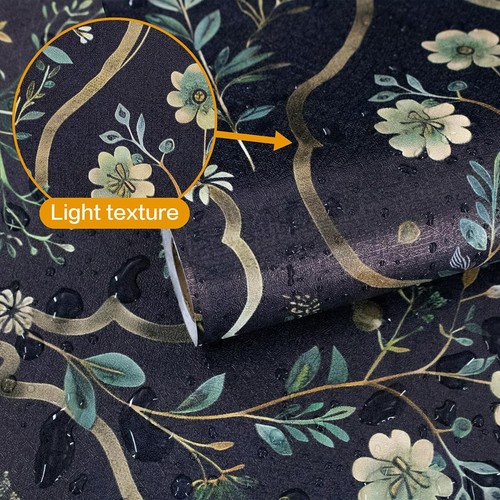 Jeweluck Vintage Floral Peel & Stick Wallpaper 15.7"x393.7" Boho Decor - Picture 6 of 10