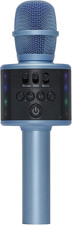 Microfono de karaoke bluetooth inalambrico con bocinas portatil color azul z