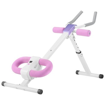 Ab Crunch Equipment with Rep Counter 330lb Capacity Compact Storage