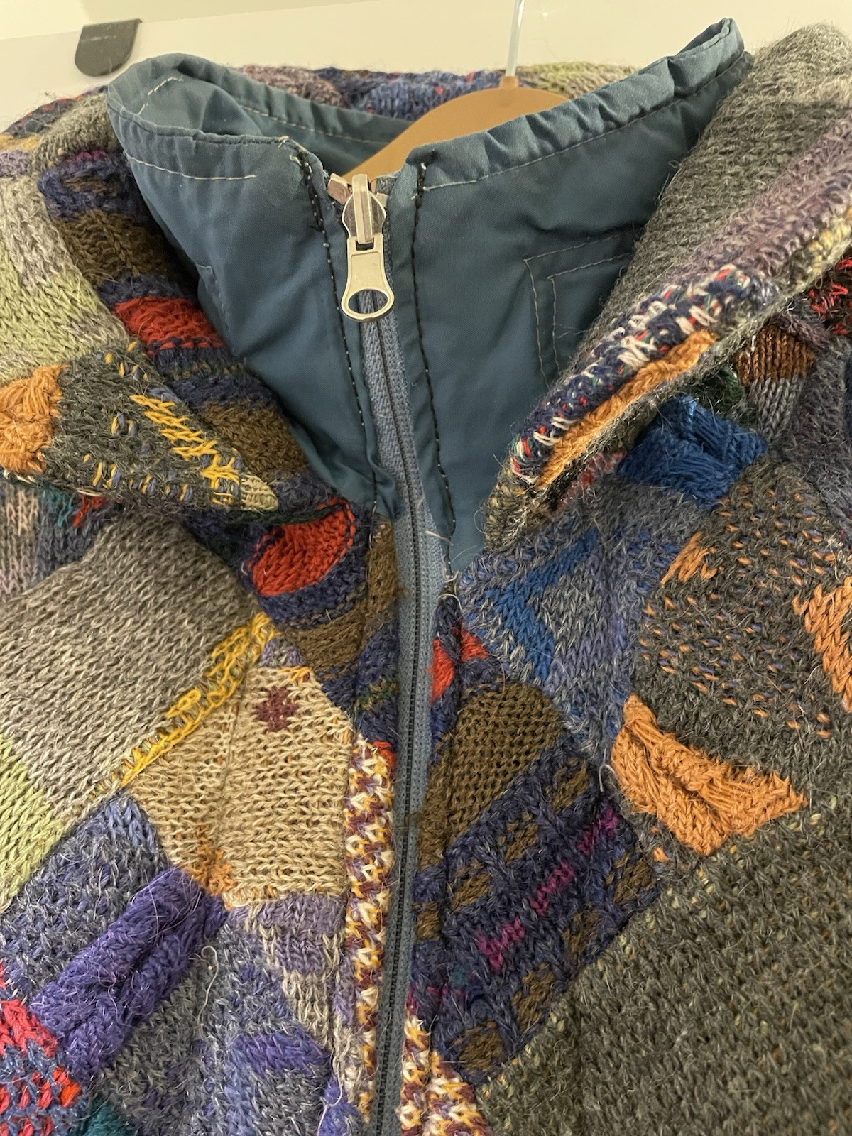 Reversible Multicolour Patchwork/Blue Jacket - image 5
