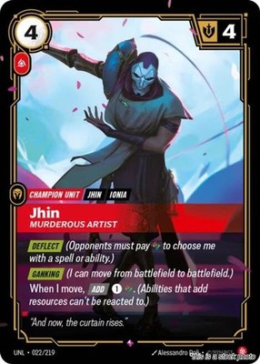 Riftbound League of Legends Trading Card Game- Jhin - Murderous Artist [(UNL)...