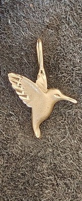 Vintage 14K Lot Gold Kolibri Anhänger Charm 14KP massiv Juergens Anderson