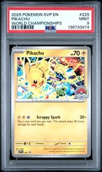 Pikachu 225 World Championships 2025 Scarlet & Violet Promo Card