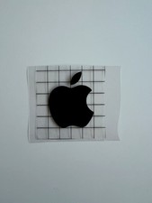 Adesivo logo Apple / Mac nero fustellato / piccolo / 5 cm