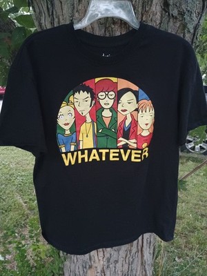 Daria Whatever MTV Music TV Graphic T-Shirt Black XL Daria Retro