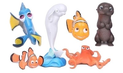 Finding DORY Nemo Marlin Playset 6 Figure Cake Topper * USA SELLER* Toy Doll Set