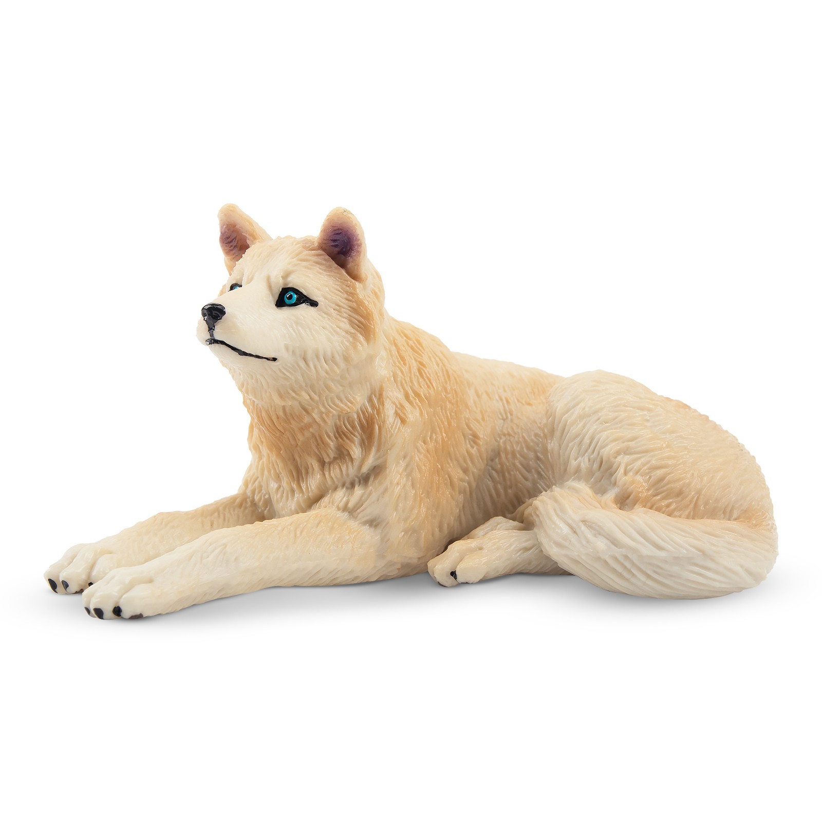 Toymany ML00172 Sitting Arctic Wolf Action Figure 7,5 cm Wild Animals