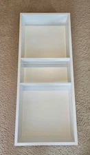 Neodrain Stainless Steel Shower Niche 12" x 30" x 4" White 3 Shelves Retail $160