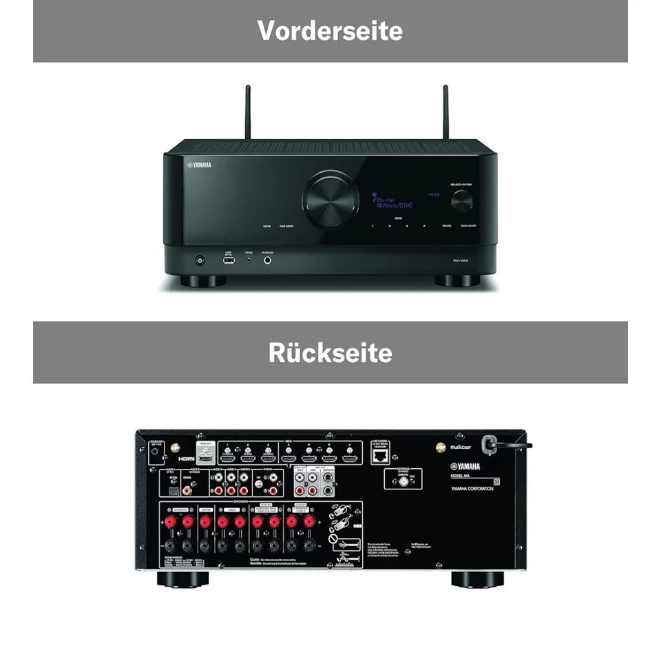 YAMAHA RX-V6A 7.1ch AV-Receiver Dolby Atmos DTS:X 4K120Hz Alexa Japan NEU - Bild 4 von 4