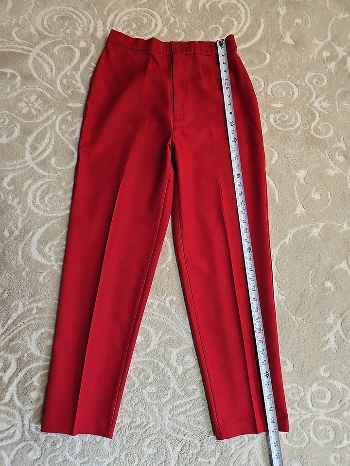 Bend Over Red Women's Pants Red Size 12 Straight Leg - Image 3 of 4