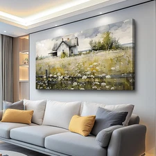 Framed Wall Decor Living Room Aesthetic Canvas Wall Art for Bedroom Office Wall 