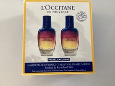 2 L'Occitane Immortelle Overnight Reset Oil-In-Serum, 1.6 oz each DUO