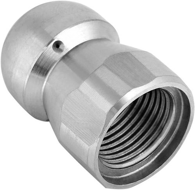 #ad Sewer Jetter Nozzle Kit Stainless Steel 3 8 Inch 4000 PSI Hydro Jet Drain Cle... $14.99