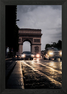 Avenue des Champs Elysees Gerahmtes Wandbild Poster Leinwanddruck Bild