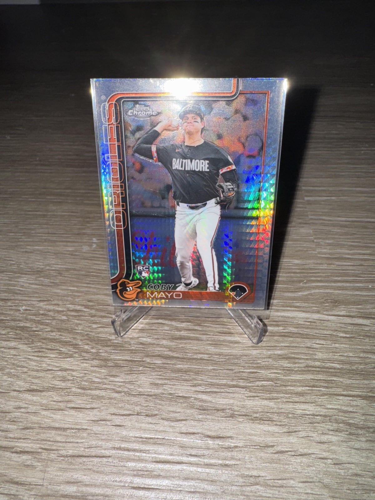 2025 Topps Chrome Coby Mayo #120 Geometric Rookie