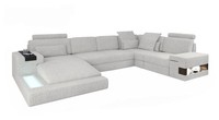 Ecksofa Wohnlandschaft Sofa Couch U Form Polster Couchen Textil Design MöBel Neu