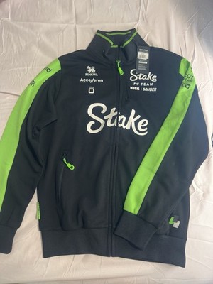 CODE ZERO Sauber F1 Team Official Black Green Racing Jacket Size L