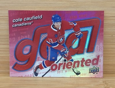 2025-26 Upper Deck Series 1 - Goal Oriented Cole Caufield #GO-16 Red /199