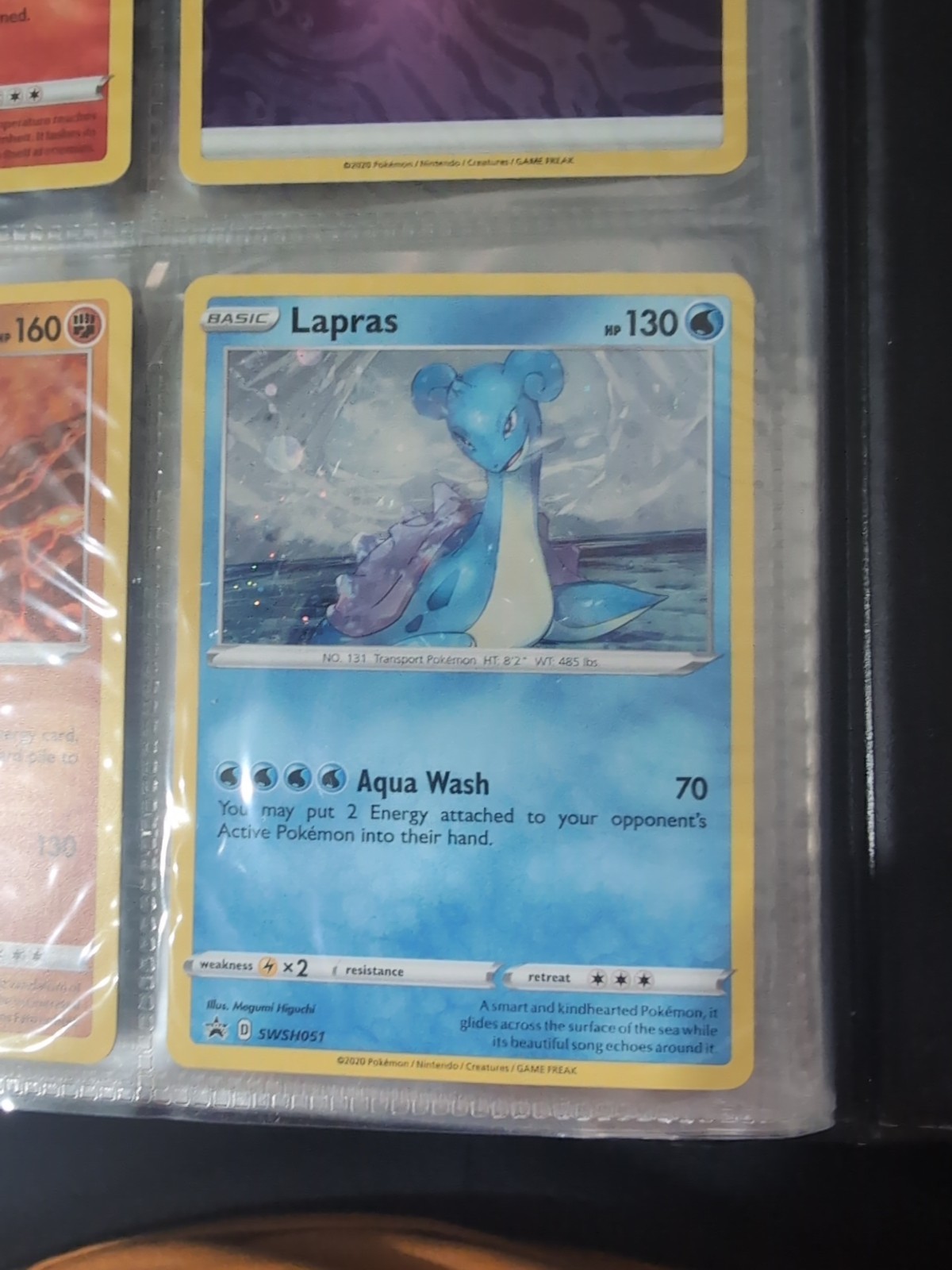 Lapras SWSH051 Holo 2020 Pokemon TCG Black Star Promo NM