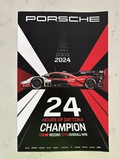 Original Factory Porsche Daytona Poster 2024 Winner 24 Hours Of Daytona