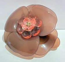 Alexandre de Paris Camellia Barrette Clear Pi...