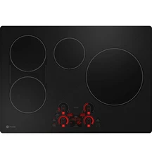 GE Profile 30" Black 4-Element Induction Cooktop - PHP9030DTBB