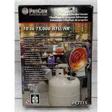 Procom Propane Infrared Heater 10-15000 BTU Portable Recreational Series PCTT15