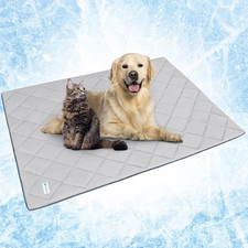 Lightweight Reversible Cooling Dog Blanket Cozy Pet Throw 60x80, Grey