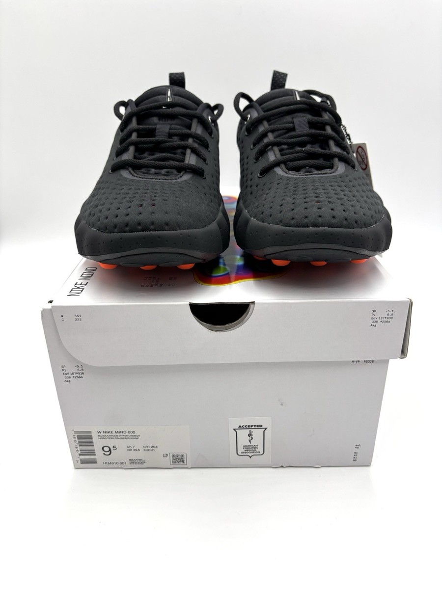 Nike Mind 002 Hyper Crimson Black Chrome Women Size 9.5 Men Size 8
