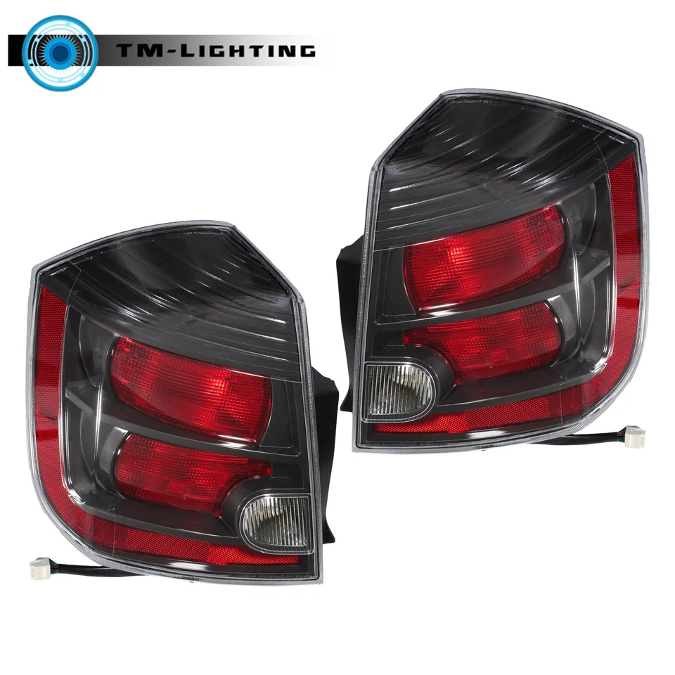 For Nissan Sentra 2010-2012 Tail Lights TailLamps Black Interior Pair LH+RH Side - Изображение 4 из 4