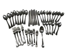 HAMPTON Silversmith Lausanne 18/10 Stainless Flatware Silverware 36 Pc Mixed Lot