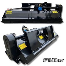AGT 67" Skid Steer Flail Mower Rotary Brush Cutter Finishing Mower Attachment