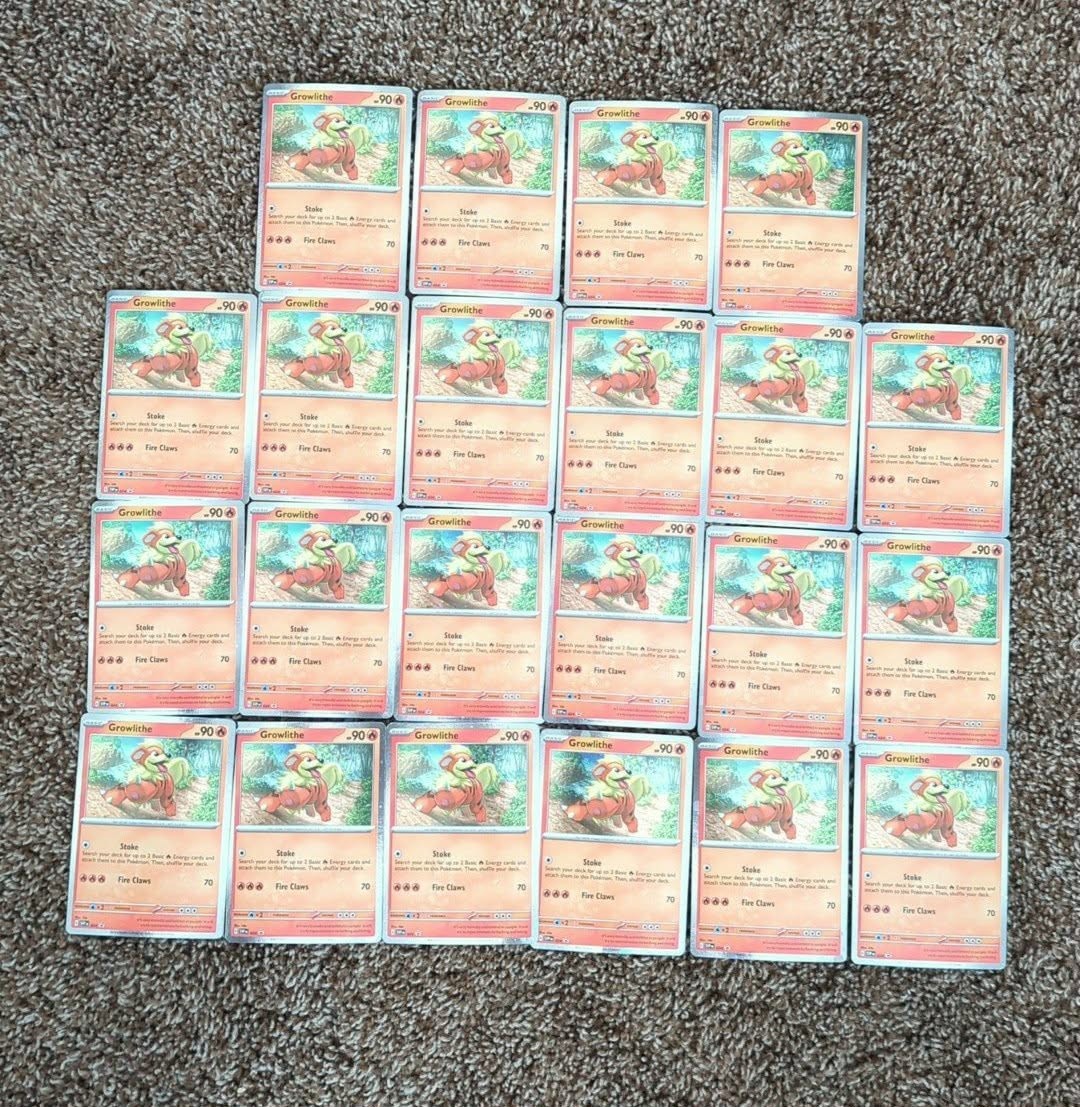 Pokémon TCG - 22x Growlithe Scarlet & Violet Black Star Promo #24 NM