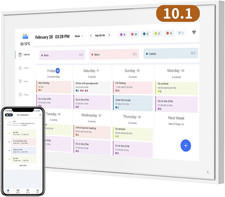 Calendar 10.1 Inch Digital Calendar  Chore Chart, Smart Touchscreen Interactive