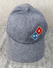 Domino's Pizza Gear Baseball Cap Hat Adjustable Gray Promotional Logo One Size