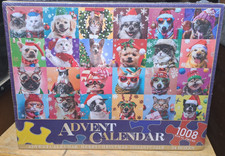 1008pc Christmas Cats Dogs Advent Puzzle 24 Day Countdown NEW SEALED