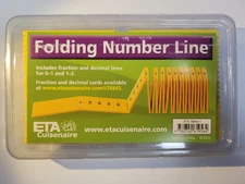 Folding Number Line Manipulative Fraction/Decimal Lines