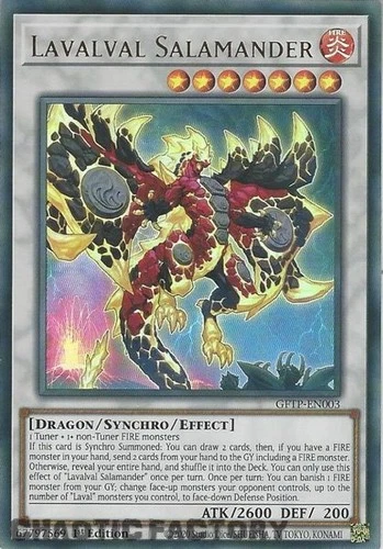 YUGIOH GFTP-EN003 Lavalval Salamander Ultra Rare 1st Edition NM