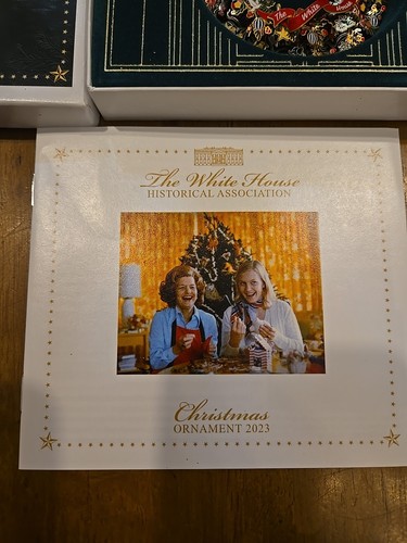 2023 The White House Historical Association Christmas Ornament Gerald Ford (NIB) - Picture 7 of 19