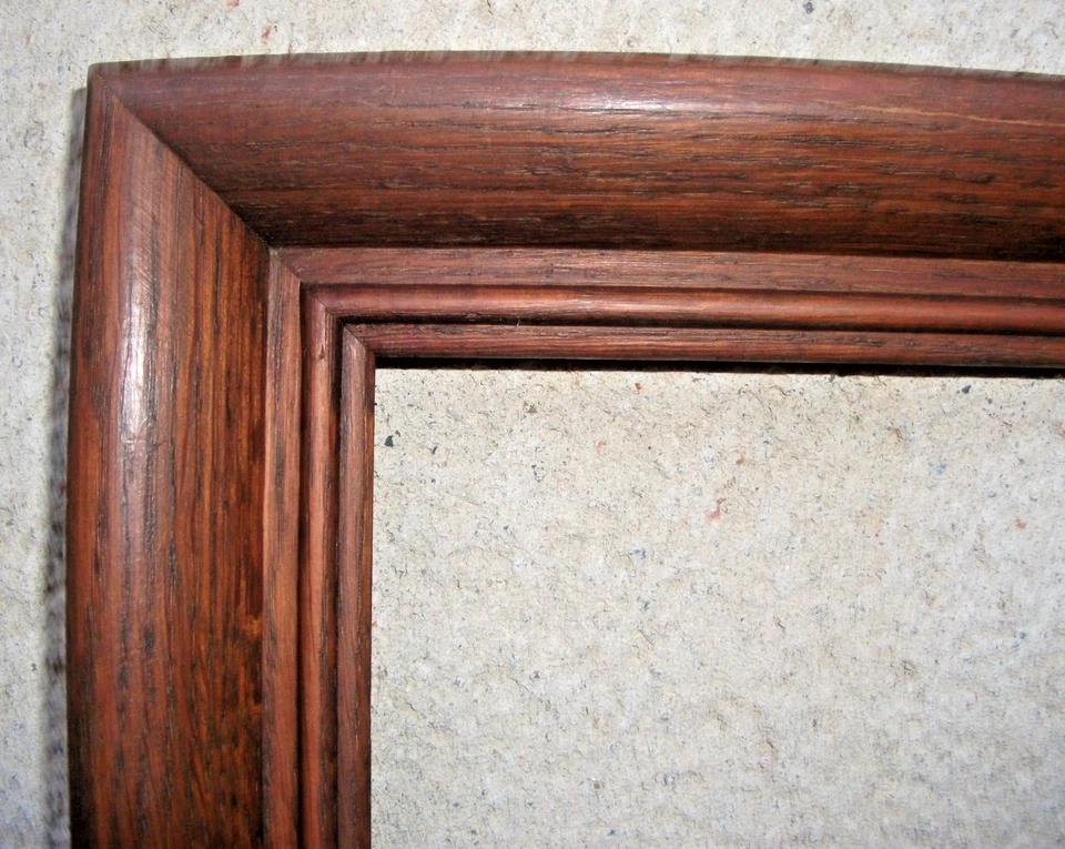 cadre ancien en bois massif de chêne 63 X  46 cm Feuillure 55 X 38 cm - Photo 4/4